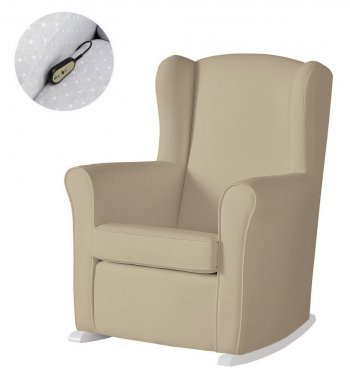 Кресло-качалка с Relax-системой Micuna Wing/Nanny White/Plain Brown