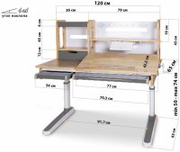 Детский стол Mealux Oxford Wood (BD-920 Wood) 3