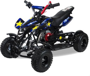 Детский квадроцикл бензиновый MOTAX ATV H4 mini-50 cc Черно-синий
