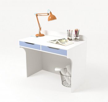 Письменный стол ABC King Домик Белый / Голубой 