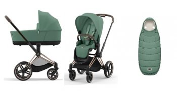 Коляска 2 в 1 Cybex Priam IV Leaf Green (шасси на выбор)