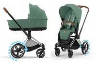 Коляска 2 в 1 Cybex Priam и e-Priam IV Leaf Green (шасси на выбор) 3