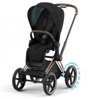 Прогулочная коляска Cybex Priam и e-Priam IV Deep Black (шасси на выбор) 7