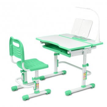 Комплект Cubby Парта и стул-трансформеры Botero Green