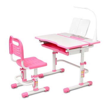 Комплект Cubby Парта и стул-трансформеры Botero Pink
