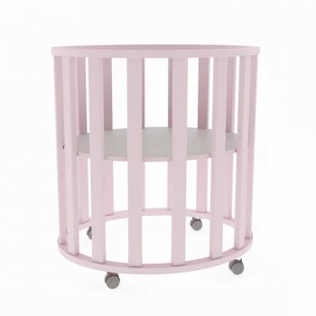 Кроватка для новорожденного Rabbit Circle Pink