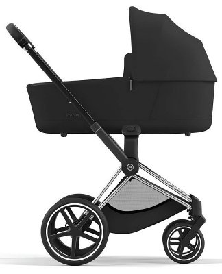 Коляска для новорожденных Cybex Priam и e-Priam IV Sepia Black (шасси на выбор) шасси Chrome Black