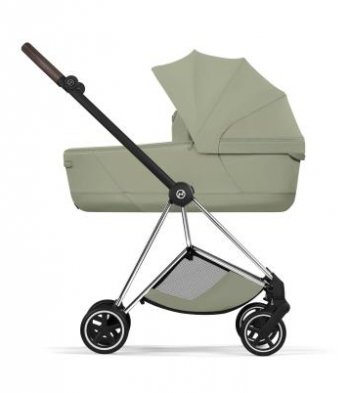 Коляска для новорожденного Cybex Mios IV 2026 Sage Green (шасси на выбор) шасси Chrome Brown