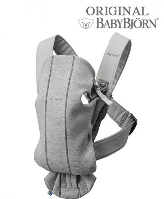 Рюкзак-кенгуру для новорожденных BabyBjorn Mini 3D Jersey 0210.72/Light Grey