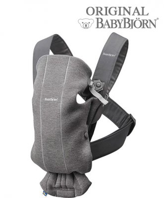 Рюкзак-кенгуру для новорожденных BabyBjorn Mini 3D Jersey 0210.84/Dark Grey