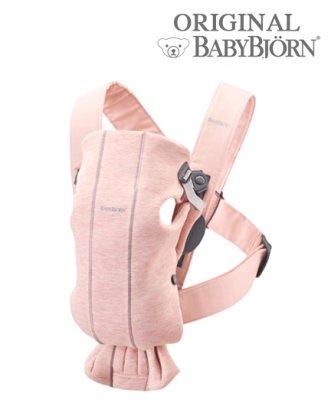 Рюкзак-кенгуру для новорожденных BabyBjorn Mini 3D Jersey 0210.77/Light Pink