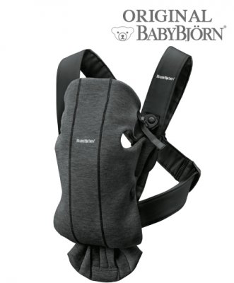 Рюкзак-кенгуру для новорожденных BabyBjorn Mini 3D Jersey 0210.76/Charcoal Grey