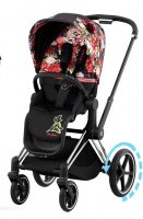 Прогулочная коляска Cybex Priam и e-Priam IV FE Spring Blossom Dark 5