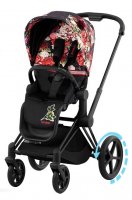 Прогулочная коляска Cybex Priam и e-Priam IV FE Spring Blossom Dark 6