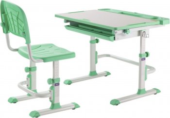 Комплект Cubby парта и стул трансформеры Disa Зеленый