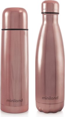 Набор Miniland MyBaby&amp;Me (термос, термобутылка) 500 мл Розовый