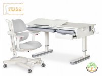 Комплект парта Mealux Montreal 2 (BD-670-2 Lite) + кресло Ergokids Space Air (Y-609) 3