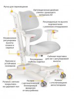 Комплект парта Mealux Montreal 2 (BD-670-2 Lite) + кресло Ergokids Space Air (Y-609) 5