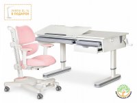 Комплект парта Mealux Montreal 2 (BD-670-2 Lite) + кресло Ergokids Space Air (Y-609) 2