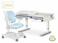 Комплект парта Mealux Montreal 2 (BD-670-2 Lite) + кресло Ergokids Space Air (Y-609) 1