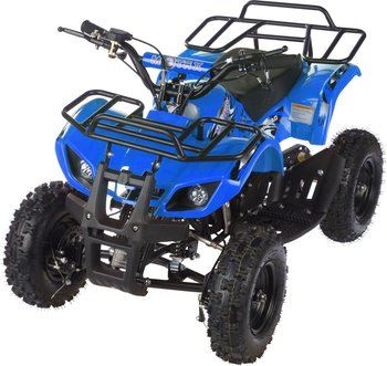 Квадроцикл детский бензиновый MOTAX ATV Mini Grizlik Х-16 с электростартером и пультом Синий