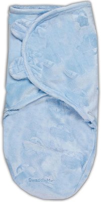 Конверт для пеленания на липучке Summer Infant SwaddleMe Lux Velboa Голубой (размер S/M)