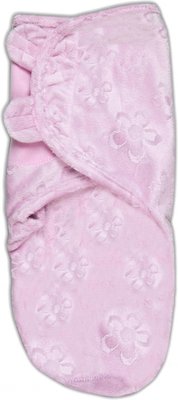 Конверт для пеленания на липучке Summer Infant SwaddleMe Lux Velboa Розовый (размер S/M)