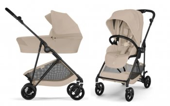 Коляска 2 в 1 Cybex Melio Carbon Almond Beige 2026