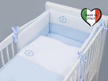 Комплект постельного белья Lepre Velour Bear (6 предметов) (Голубой)