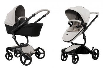 Коляска 2 в 1 Mima Xari MAX Snow White Black/Snow White/Sandy Beige