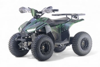 Детский электроквадроцикл Rivertoys LEON 48V Зеленый камуфляж