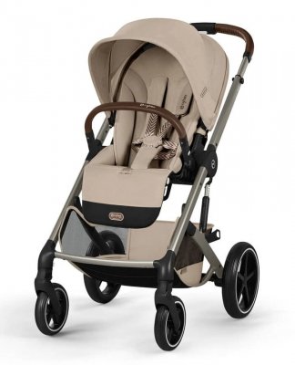 Прогулочная коляска Cybex Balios S Lux 2026 на шасси Taupe Almond Beige