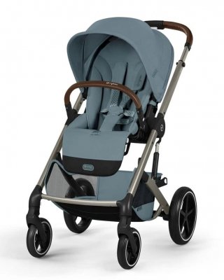 Прогулочная коляска Cybex Balios S Lux 2026 на шасси Taupe Stormy Blue