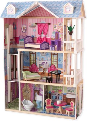 Кукольный домик KidKraft Мечта 65823_KE, с мебелью 14 элементов, интерактивный