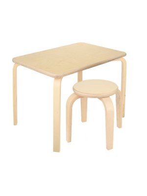 Комплект мебели Kettler &quot;стол + табурет&quot; KETT-UP ECO KARAPUZIK MINI Натуральный