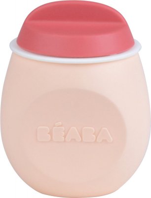 Контейнер из силикона Beaba Squeez&#039;Portion Pink/при покупке с продукцией Beaba