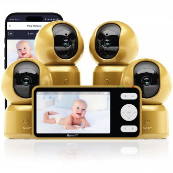 Видеоняня Ramili Baby RV1500X4 GOLD