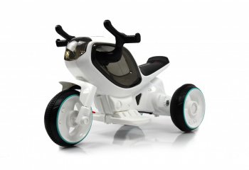 Детский электромотоцикл Rivertoys HC-1388 Белый