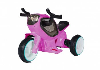 Детский электромотоцикл Rivertoys HC-1388 Розовый