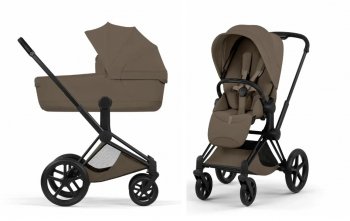 Коляска 2 в 1 Cybex Priam V Coconut Brown (шасси на выбор) шасси Matt Black