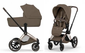 Коляска 2 в 1 Cybex Priam V Coconut Brown (шасси на выбор)