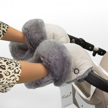 Муфта-рукавички для коляски Esspero Christoffer (Натуральная шерсть) Beige