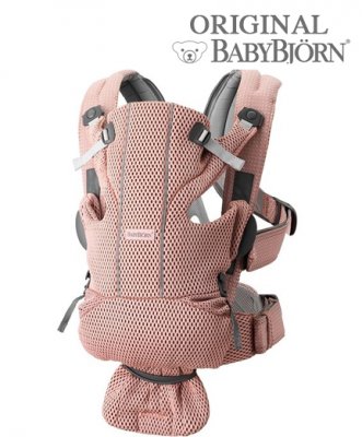 Рюкзак-кенгуру для новорожденных BabyBjorn Move Mesh 0990.03/Dusty Pink