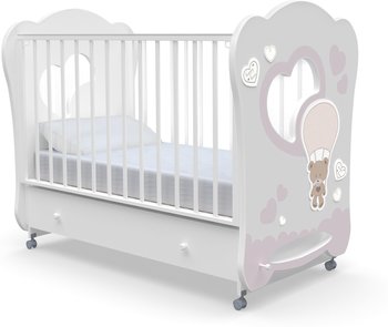 Детская кровать Nuovita Stanzione Cute Bear swing Bianco/Белый