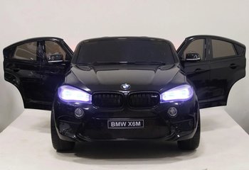 Детский электромобиль Rivertoys BMW X6M JJ2199 (ЛИЦЕНЗИОННАЯ МОДЕЛЬ) с дистанционным управлением Черный глянец
