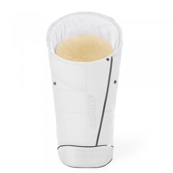 Конверт в коляску Esspero Maris Plus Y (флис + натуральный мех) Milk