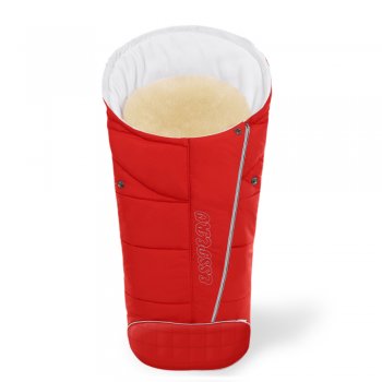 Конверт в коляску Esspero Maris Plus Y (флис + натуральный мех) Red