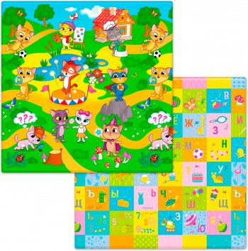 Коврик игровой детский двусторонний Funkids &quot;Small-15&quot; (1400х1400х15) art. FD-S15-2S цвет (010)