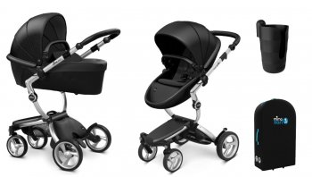 Коляска 2 в 1 Mima Xari 4G Black (Starter Pack и шасси на выбор) шасси Aluminum 4G