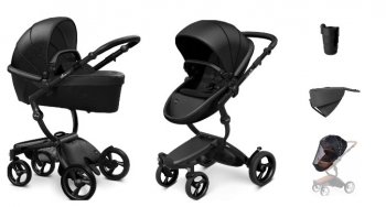 Коляска 2 в 1 Mima Xari 4G Black (Starter Pack и шасси на выбор)